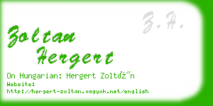 zoltan hergert business card